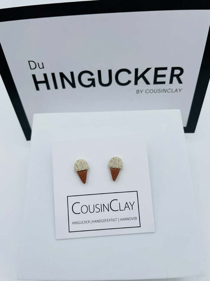Eistüten Ohrringstecker 🍧 - CousinClay