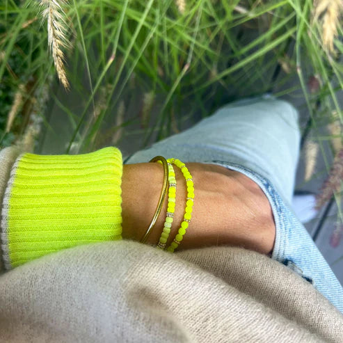 Handgefertigtes Armband          ▪️MINI NEON GREEN