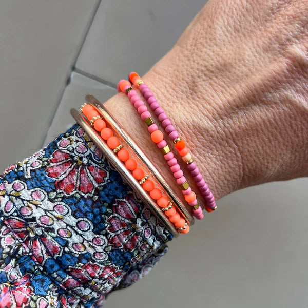 Handgefertigtes Armband        ▪️MINI NEON FLAMINGO