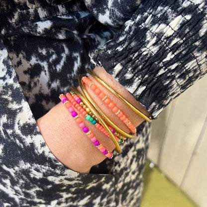 Handgefertigtes Armband        ▪️MINI NEON FLAMINGO